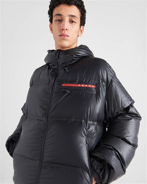 prada black puffer jacket|prada puffer jackets women's.